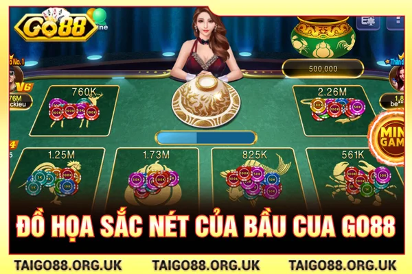 Đồ hoạ sắc nét của tựa game bầu cua GO88