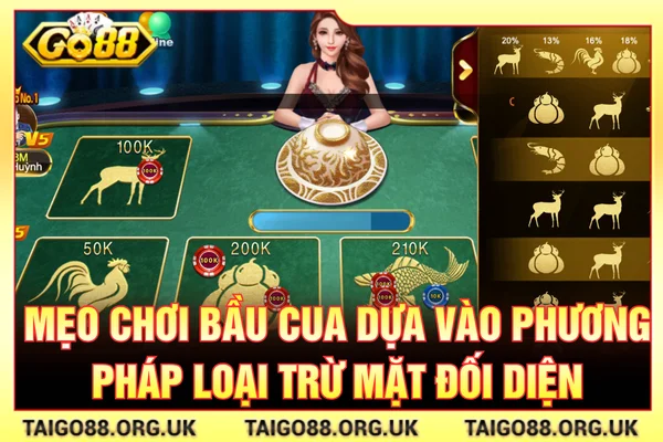 Mẹo chơi bầu cua bằng phương pháp loại trừ mặt đối diện